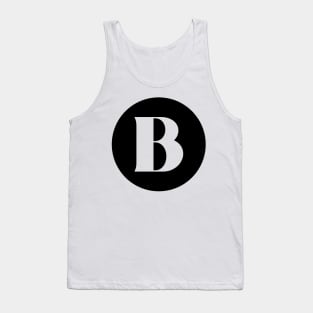 B (Letter Initial Monogram) Tank Top